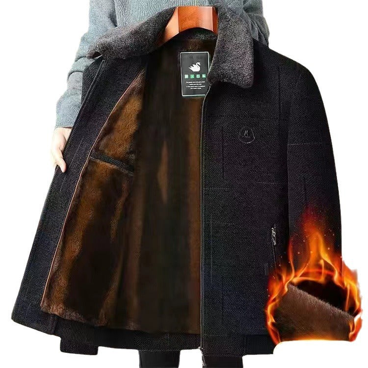 Men's Winter Jacket, Chenille, lined, for seniors