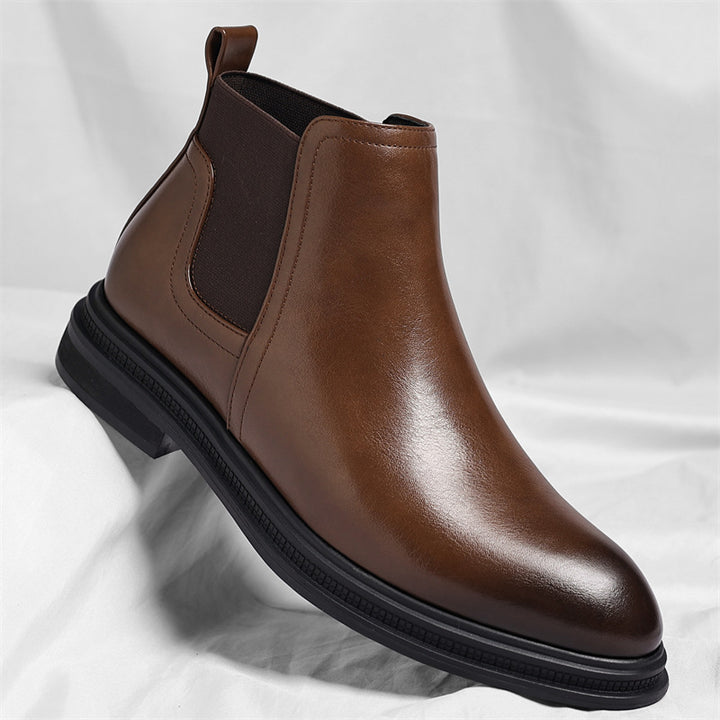 Padded men's Chelsea boots, sturdy