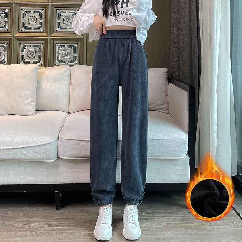Ladies Cord Cargo Pants, casual fit