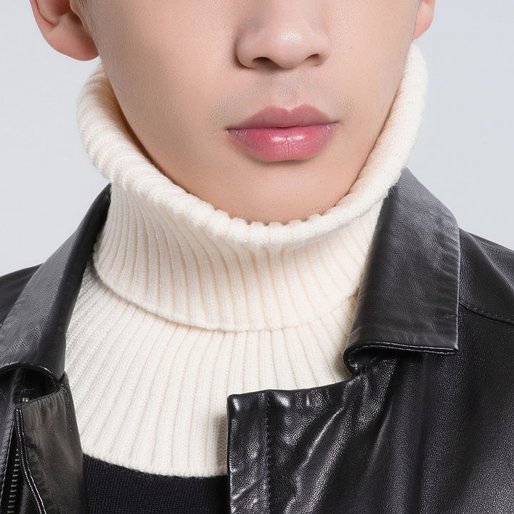 Knitted collar warmer, solid color, warming