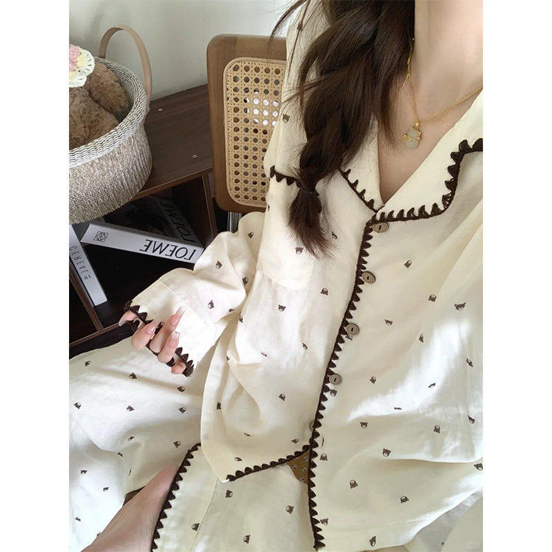 Women's Pajama Set, long-sleeved, for Spring and Autumn