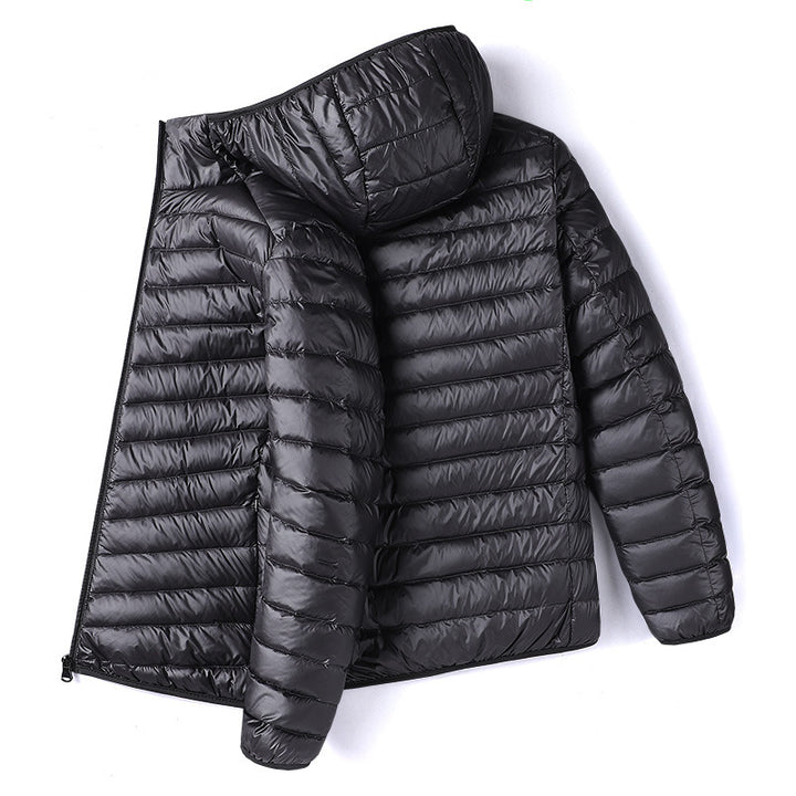 Men's quilted jacket, lightweight, short, padded