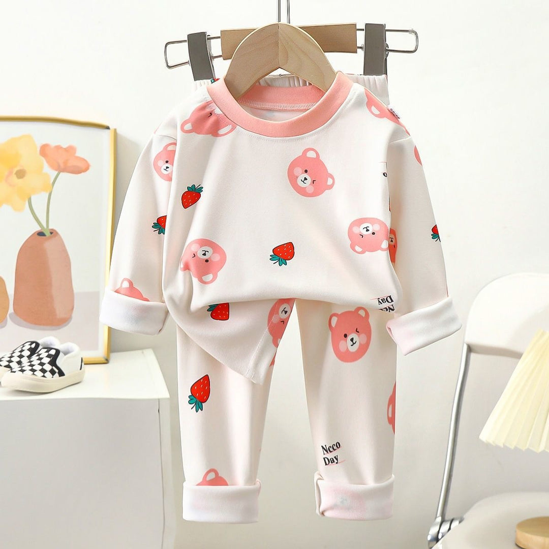 Children's Thermal Pajama Set, 2-piece, warm