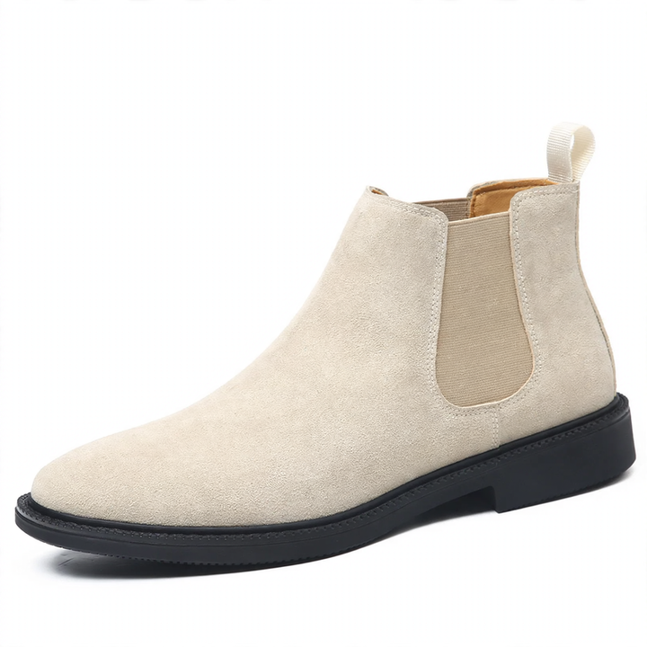 Men's Chelsea boots made of genuine leather, lined