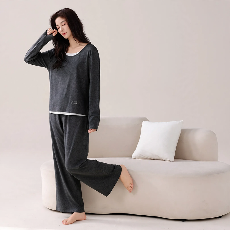 Women's Pajama Set, Modal Cotton, with Breast Padding