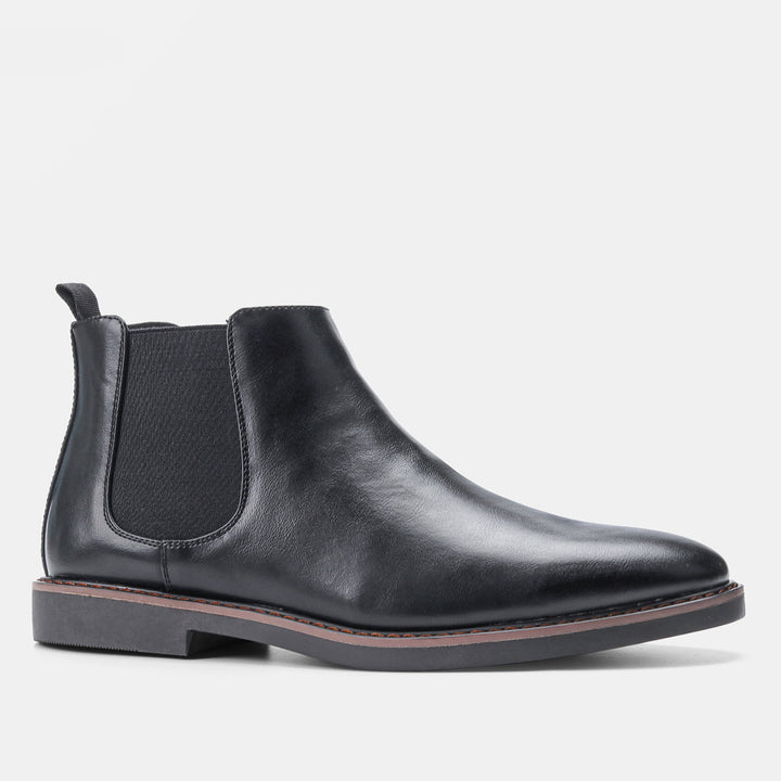 Men's Chelsea boots, synthetic leather, non-slip rubber sole