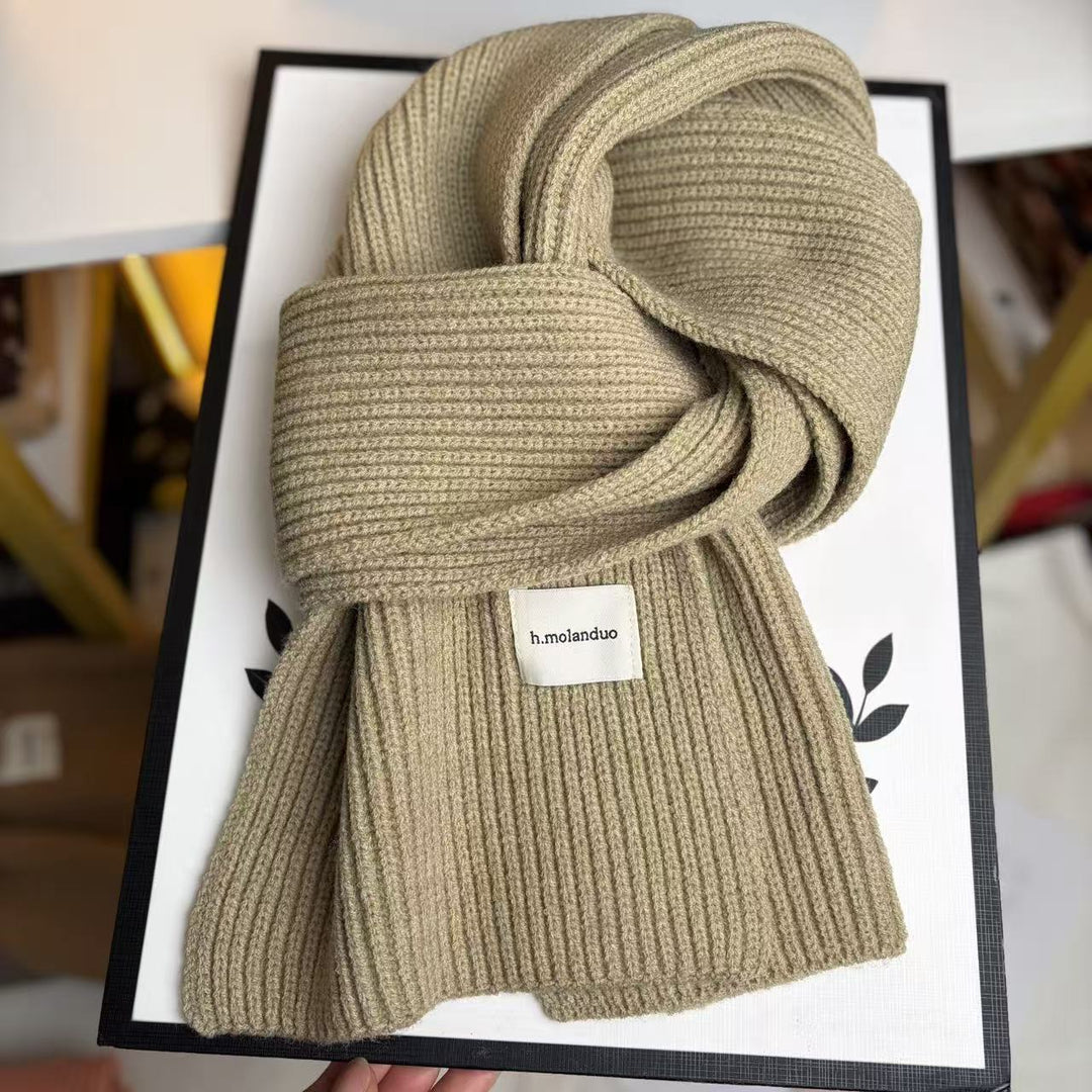 Knitted scarf, 20x160 cm, for autumn and winter