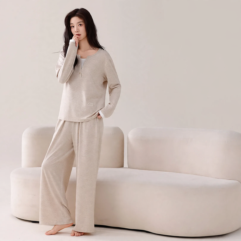 Women's Pajama Set, Modal Cotton, with Breast Padding