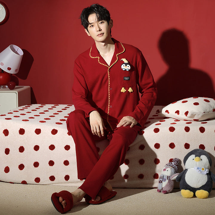 Wedding Pajama Set for Couples, festive