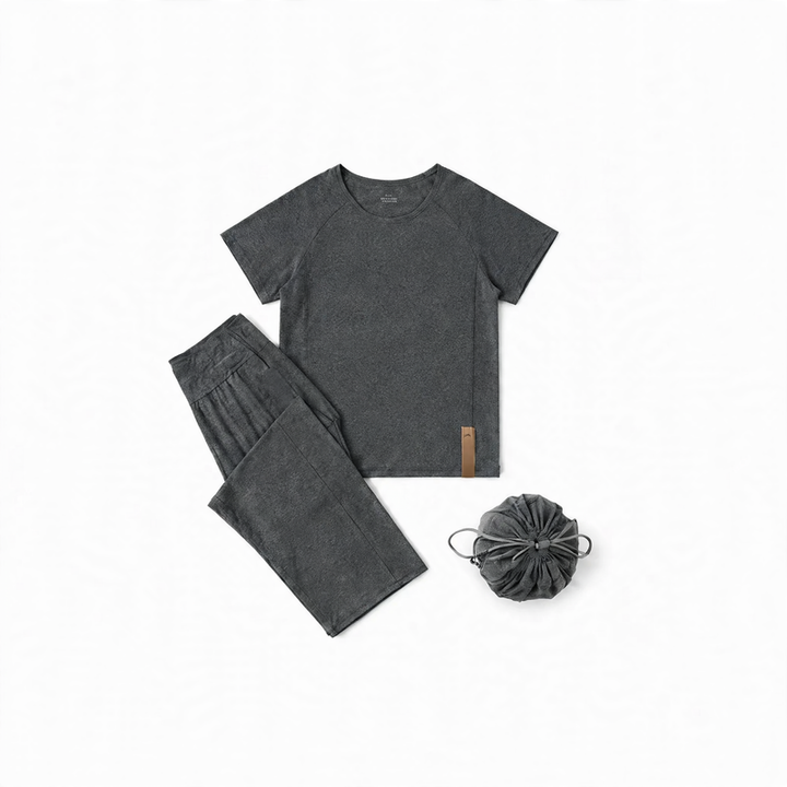 Men's Pajama Set, breathable, Round neck
