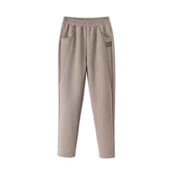 Women's corduroy pants, harem cut, lined