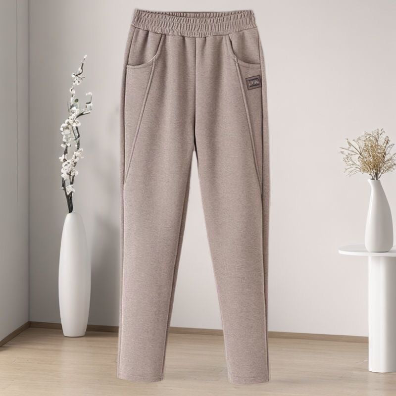 Women's corduroy pants, harem cut, lined