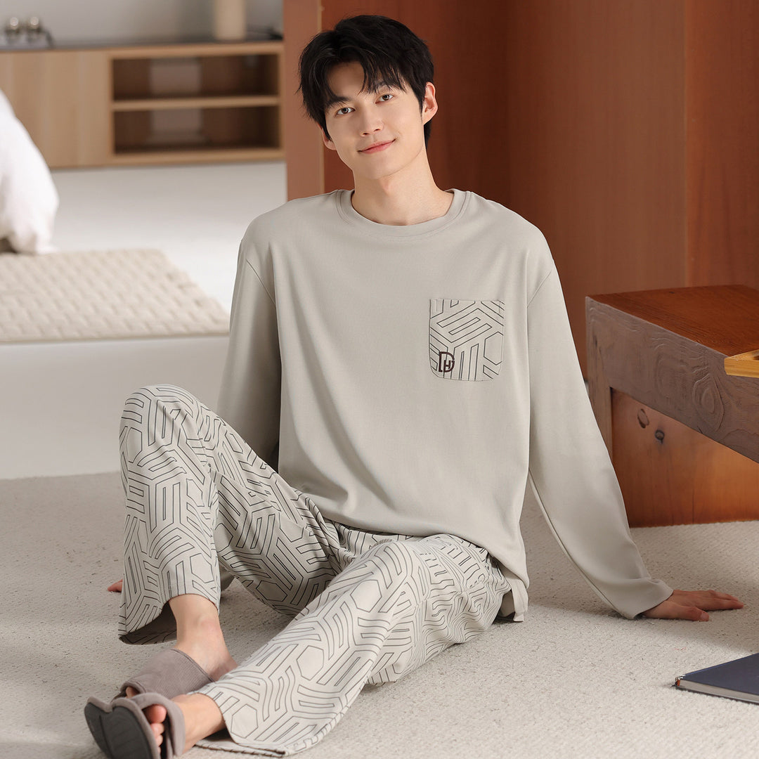 Men's Pajama Set, Cotton, Plus Sizes
