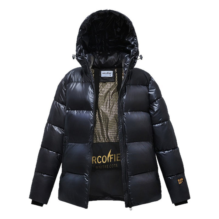 Unisex winter jacket with hood, padded