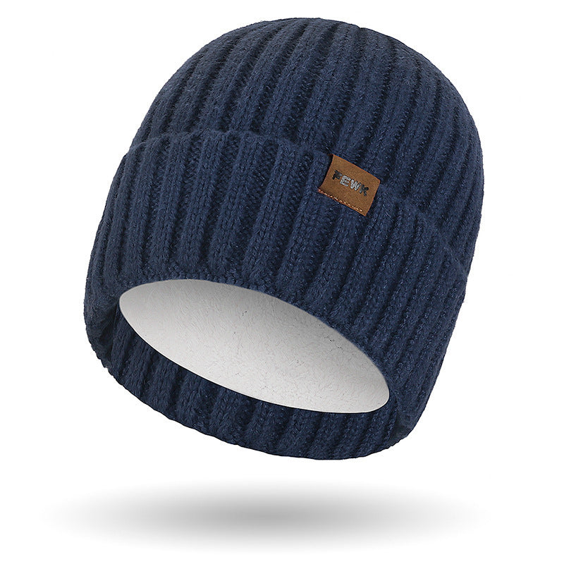 Winter Set: Knitted beanie and scarf, lined, warming