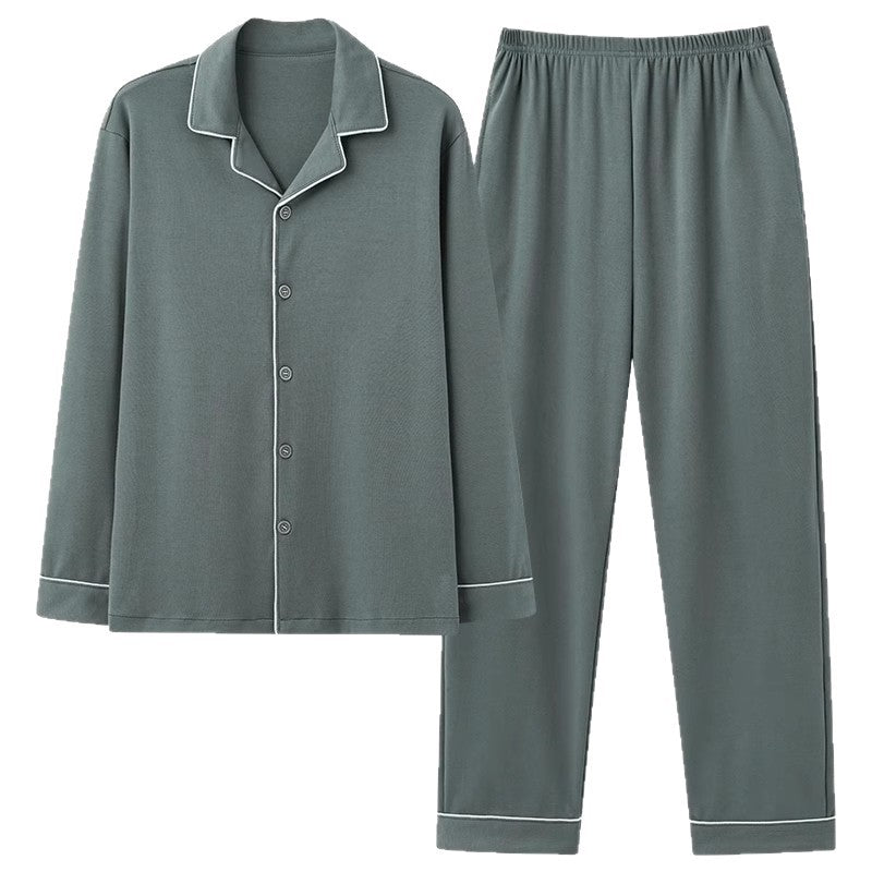 Men's tracksuit, 100% cotton, long-sleeved, breathable