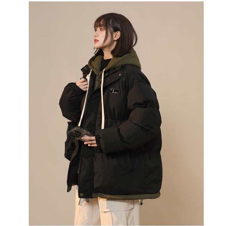 Padded Unisex Winter Jacket in Layered Look