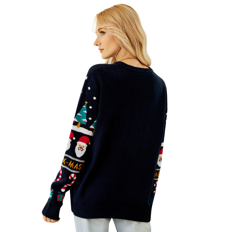 Women's Christmas sweater with snowman motif
