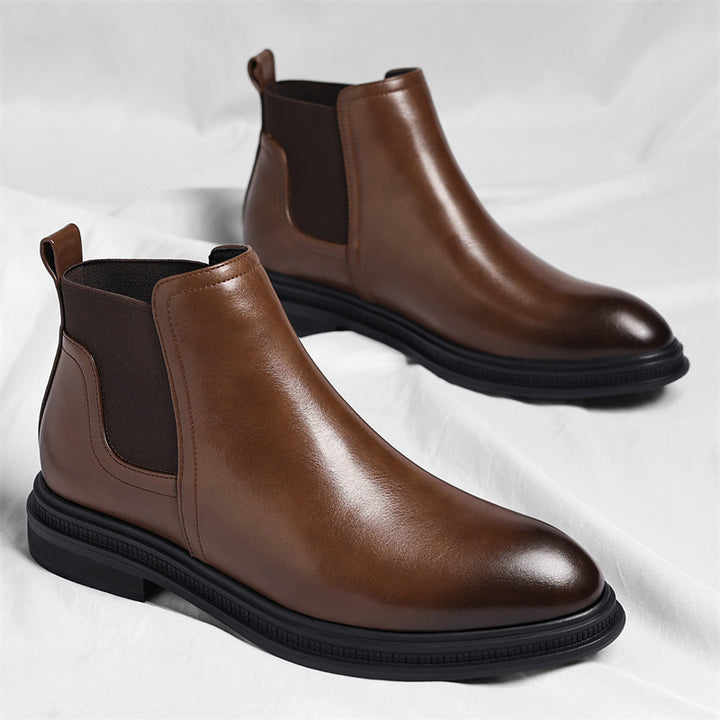 Padded men's Chelsea boots, sturdy