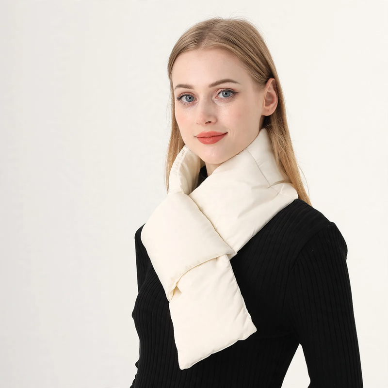 Quilted down scarf, 90x12.5 cm