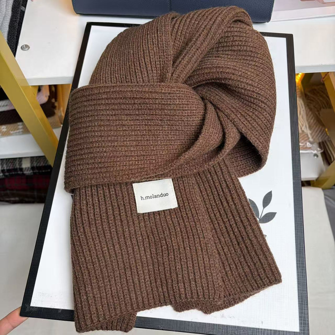 Knitted scarf, 20x160 cm, for autumn and winter