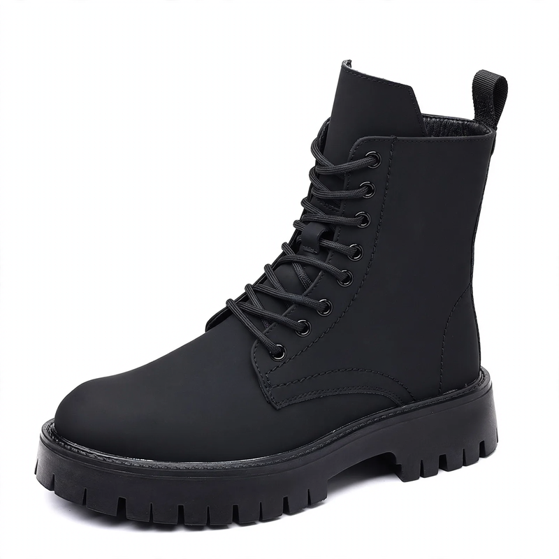 Elegant men's ankle boots made of soft material