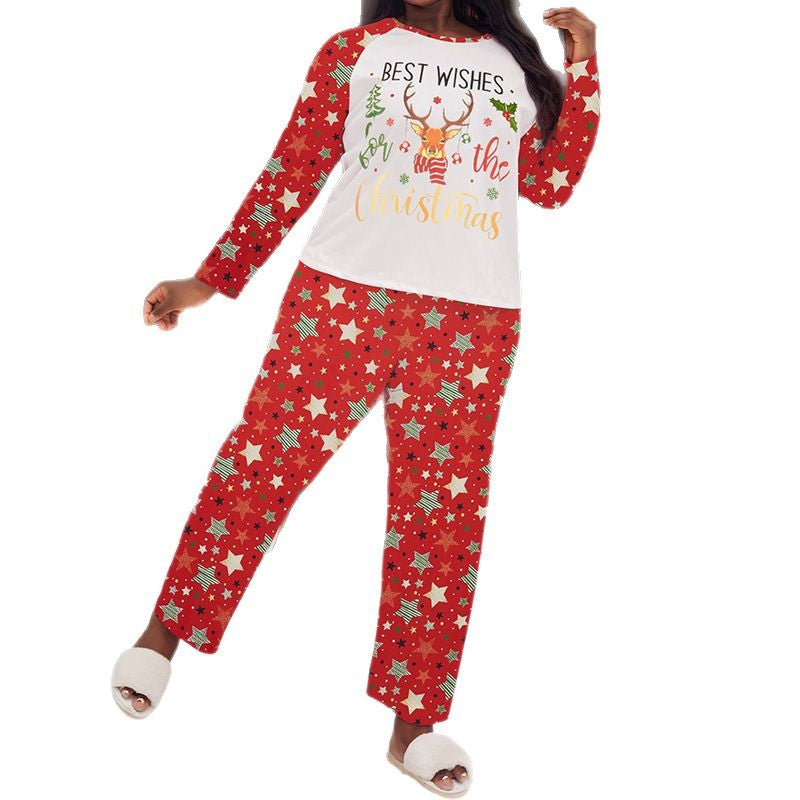 Women's Pajama Set with Long Sleeve, Plus Size