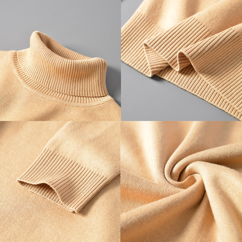 Men's turtleneck sweater, slim fit, 400g