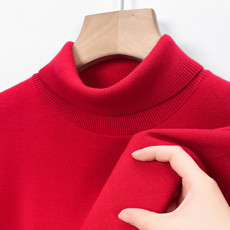 Men's wool sweater, turtleneck, extra warm