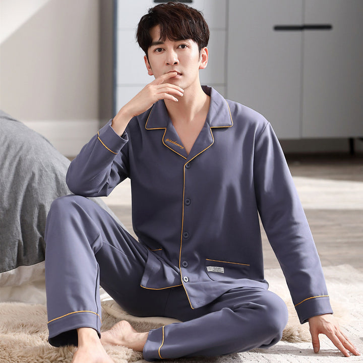 Men's Pajama Set, Cotton, Long Sleeve, Various Sizes