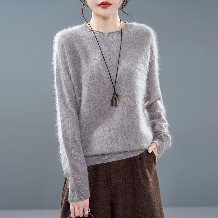 Ladies knit pullover made of soft wool-cashmere mix