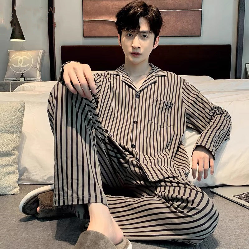 Men's Pajama Set, Cotton, Long Sleeve