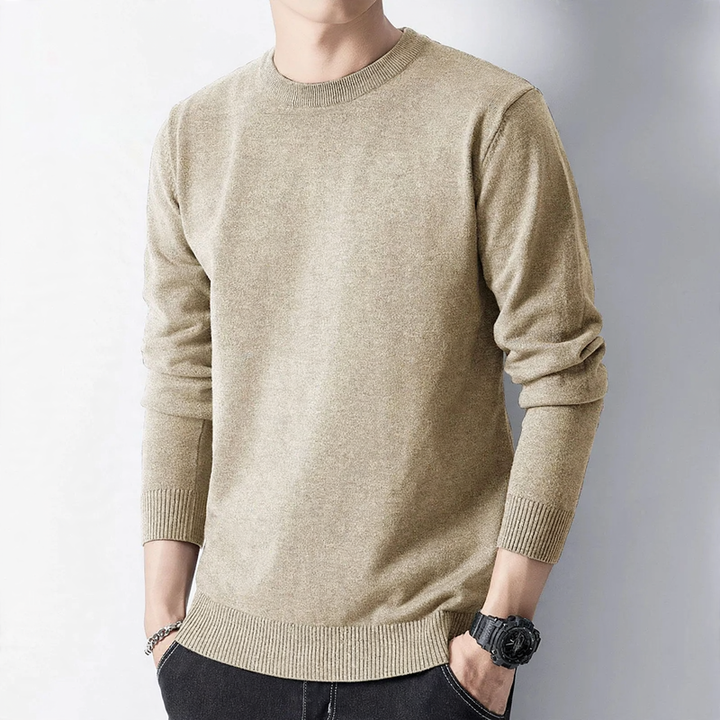 Men's turtleneck sweater, warm lined, winter