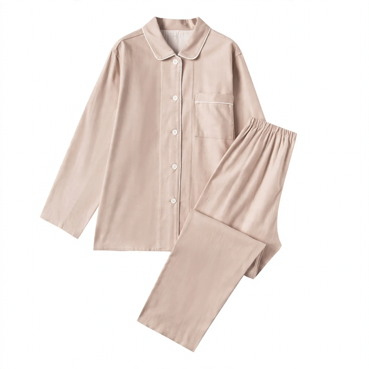 Flannel pajamas, brushed, for couples