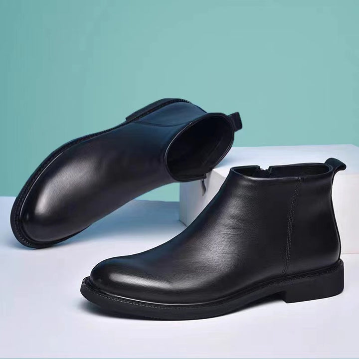 Men's Chelsea boots, European style, round