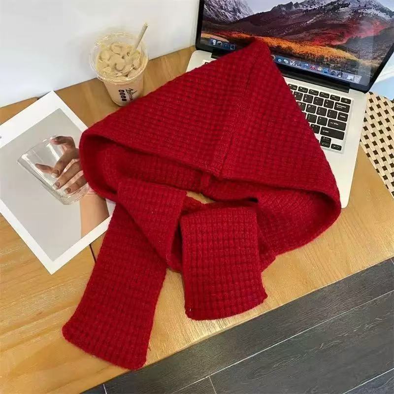 Soft knitted scarf, warming and versatile