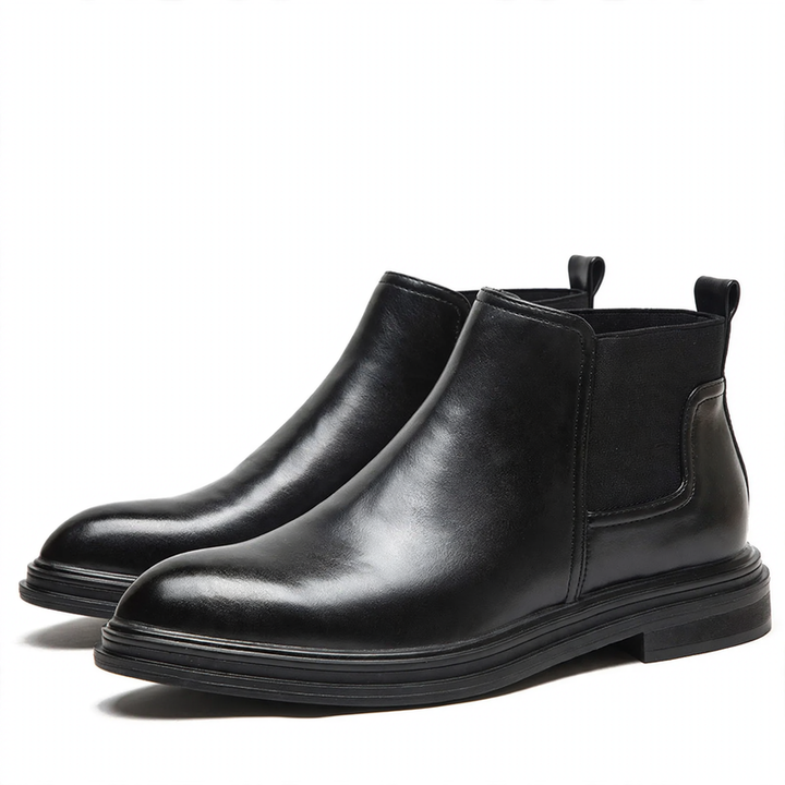 Men's Chelsea boots, pointed, lined