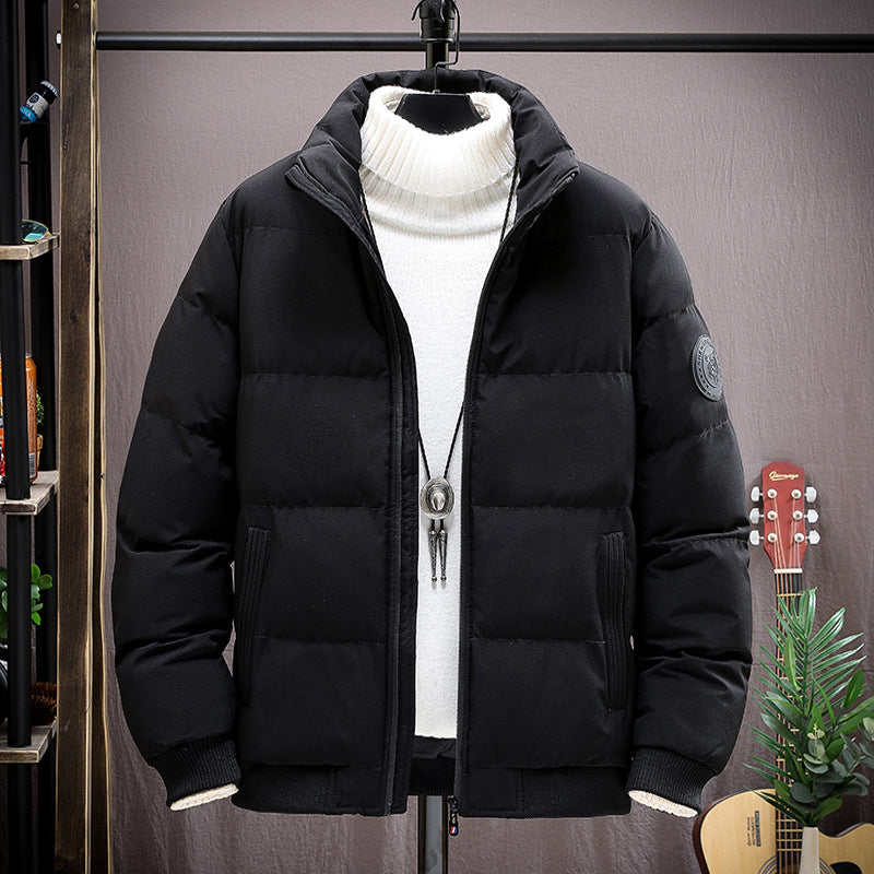Padded men's winter jacket, warm and insulated