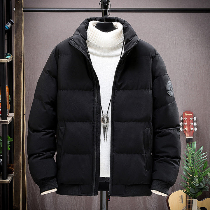 Padded men's winter jacket, warm and insulated