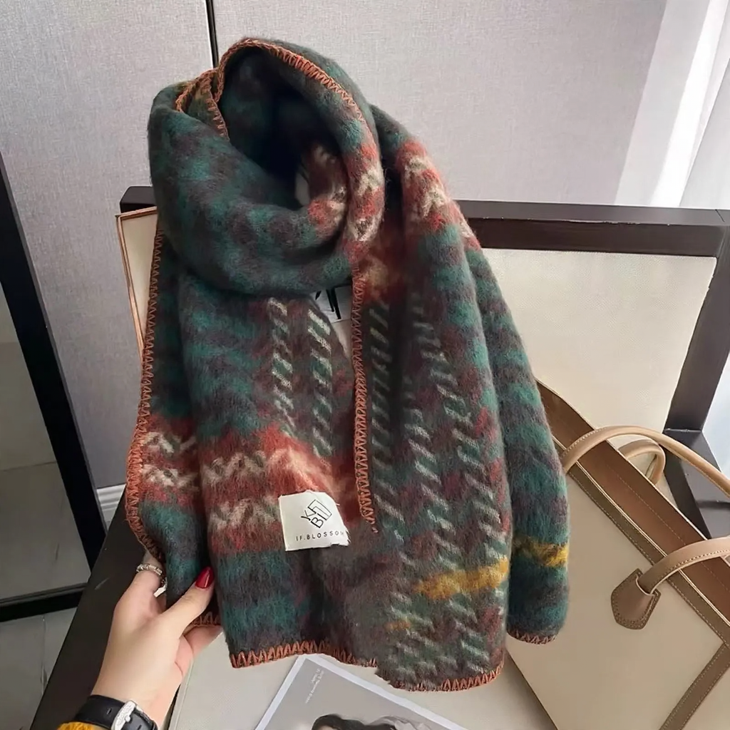 Cashmere knit scarf, 180x45 cm