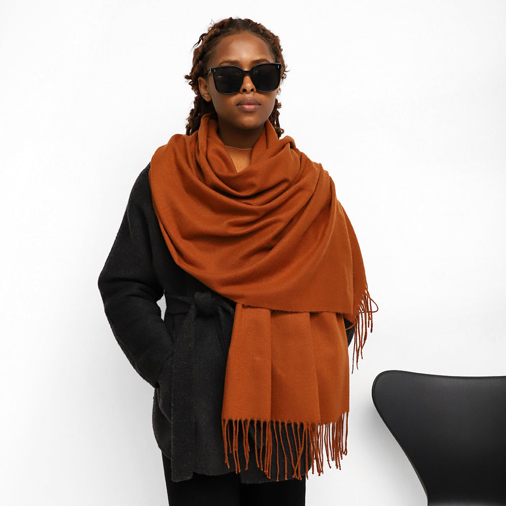 Ladies' Scarf, solid color, 70x200cm