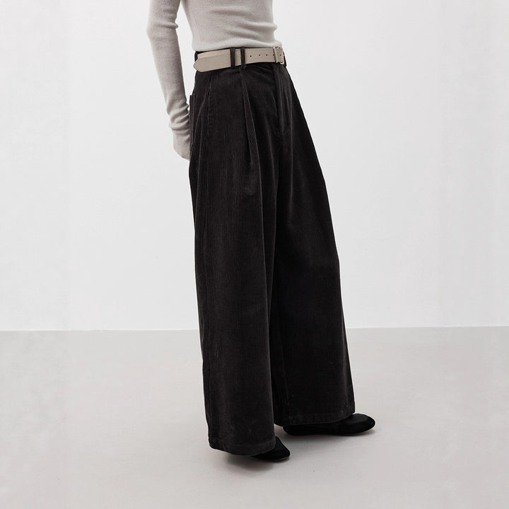 Padded women's corduroy trousers, 03416