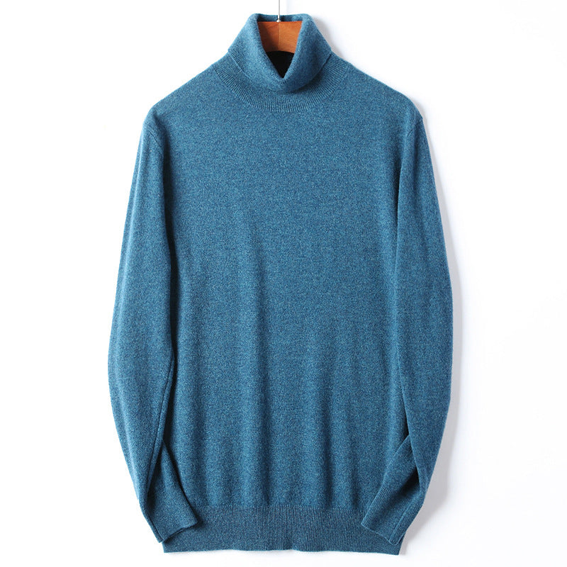 Men's turtleneck sweater made of merino wool