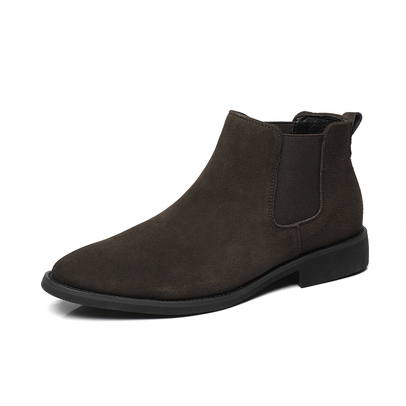 Men's Chelsea Boots, Suede Look, Pointed Toe