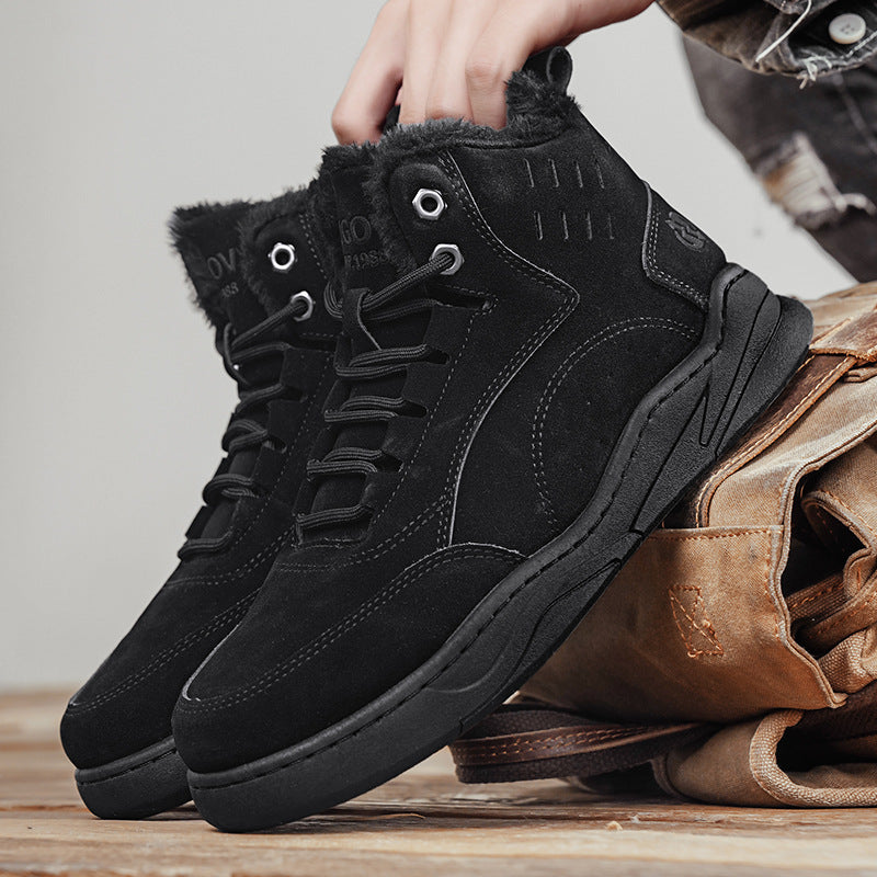 Padded Men's High-Top Casual Shoes