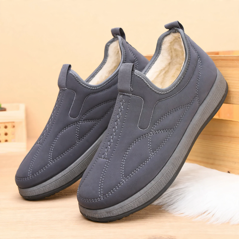 Padded men's winter boots, casual, slip-resistant