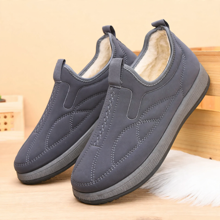 Padded men's winter boots, casual, slip-resistant