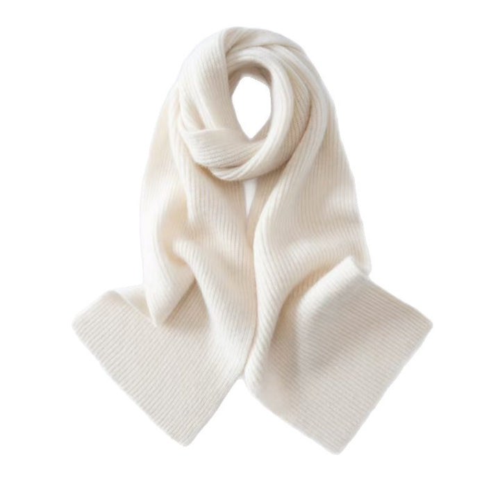 Solid color alpaca cashmere scarf, thick and warm