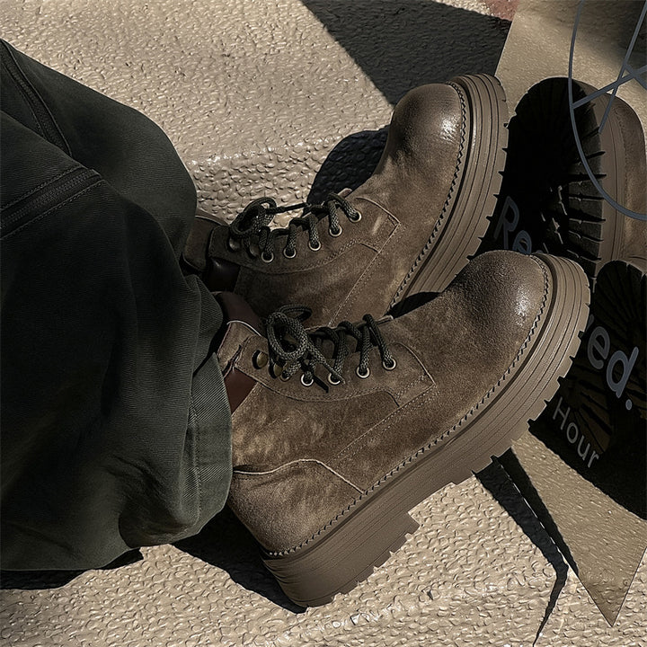 Men's boots in British style, leather