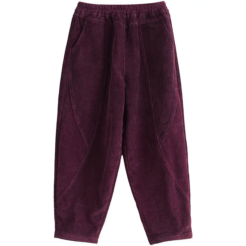 Kord-Harem pants for women, loose fit